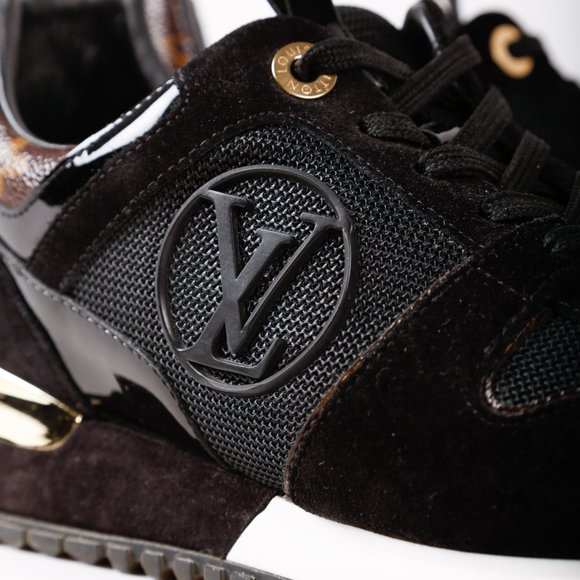 Louis Vuitton Black and Gold Women's Sneakers - Picture 8 of 10